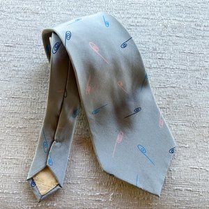 Vintage Bally of Switzerland Gray Silk Necktie - Classic - Preppy - Chic